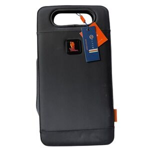 NWT Stitch Golf 2 Bottle Wine Tote Onyx Black Water Stain Resistant